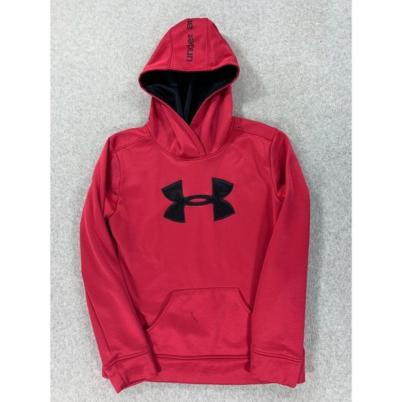 Under Armour Loose Fit Hoodie‎ Sweatshirt (Youth XL) Red - Picture 1 of 12